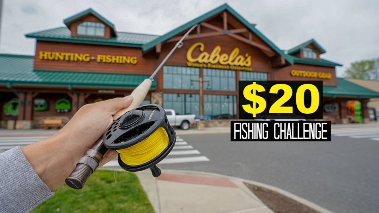$20 Cabelas FLY Fishing Challenge!! (Surprising!) 