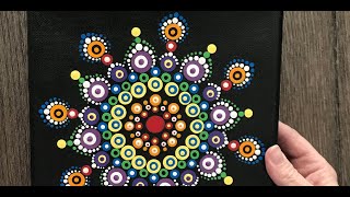 How To Paint Dot Mandalas #23 PASTELS Full Step by Step Tutorial