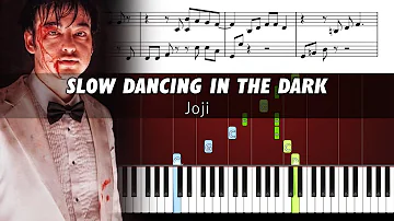 Joji - SLOW DANCING IN THE DARK - Piano Tutorial with Sheet Music