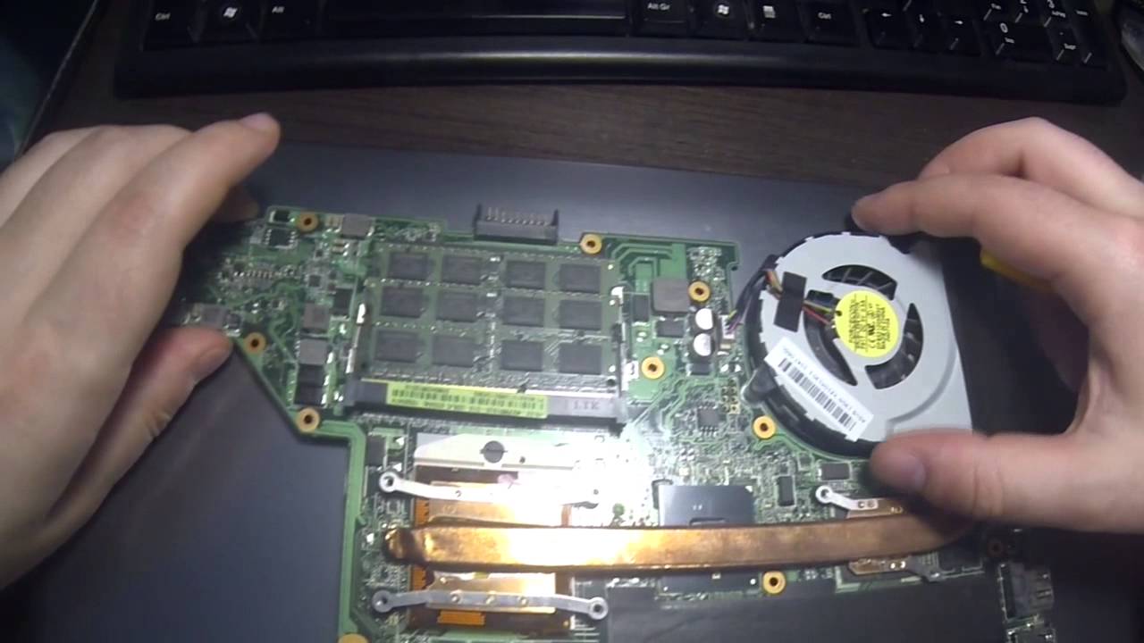 desmontaje y cambio de procesador asus u30jc - YouTube