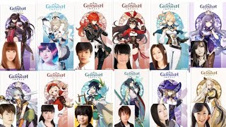 Genshin Impact All Characters Japanese Dub Voice Actors & Same Anime Characters