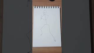 Stickman to Hwoarang 🔥 #anime #art #drawing #sketch #hwoarang #tekken #viral #short