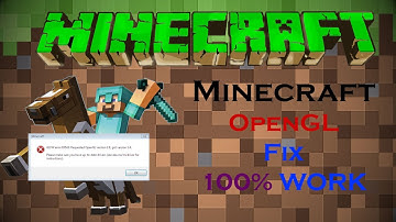 Minecraft : How to fix OpenGL\GLFW Error 100% work\ Cara untuk baiki OpenGL error di Minecraft