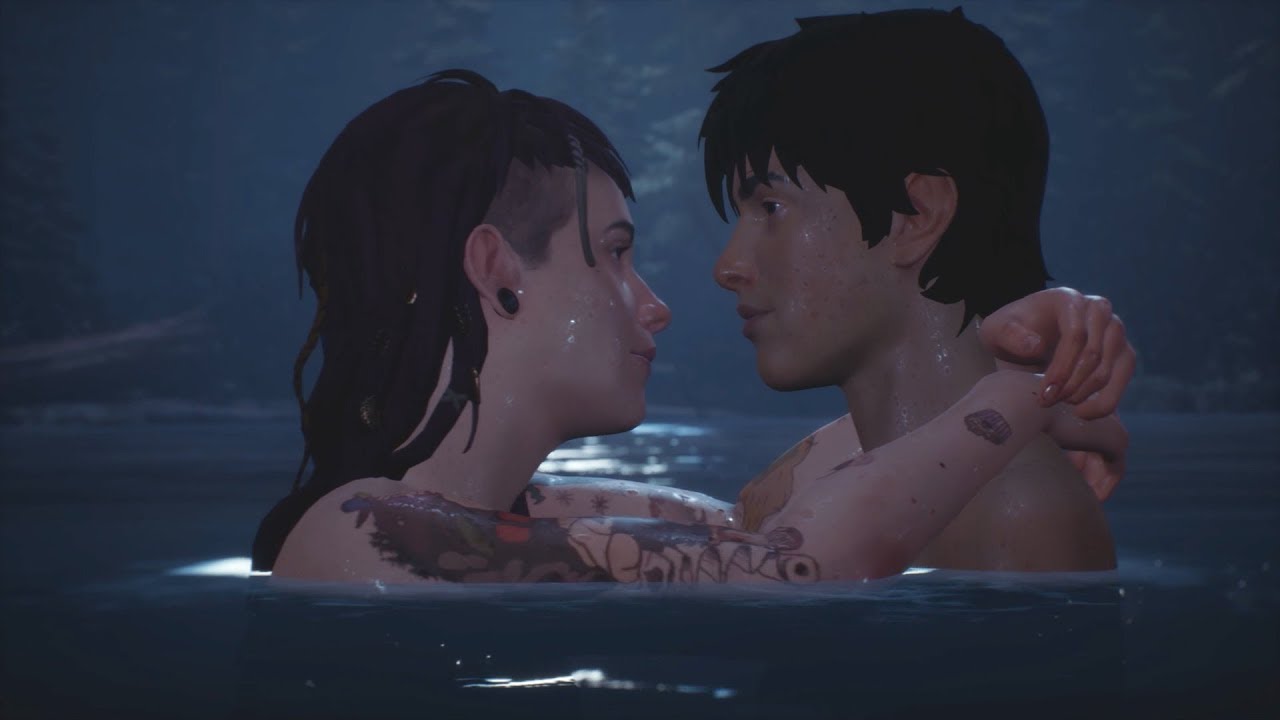 Life Is Strange 2: Episode 3 (Romance Scene) - Cassidy and Sean Go Skinny D...