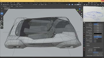 concept car quick modeling - vehicle 009 - part 2 - 4x timelapse