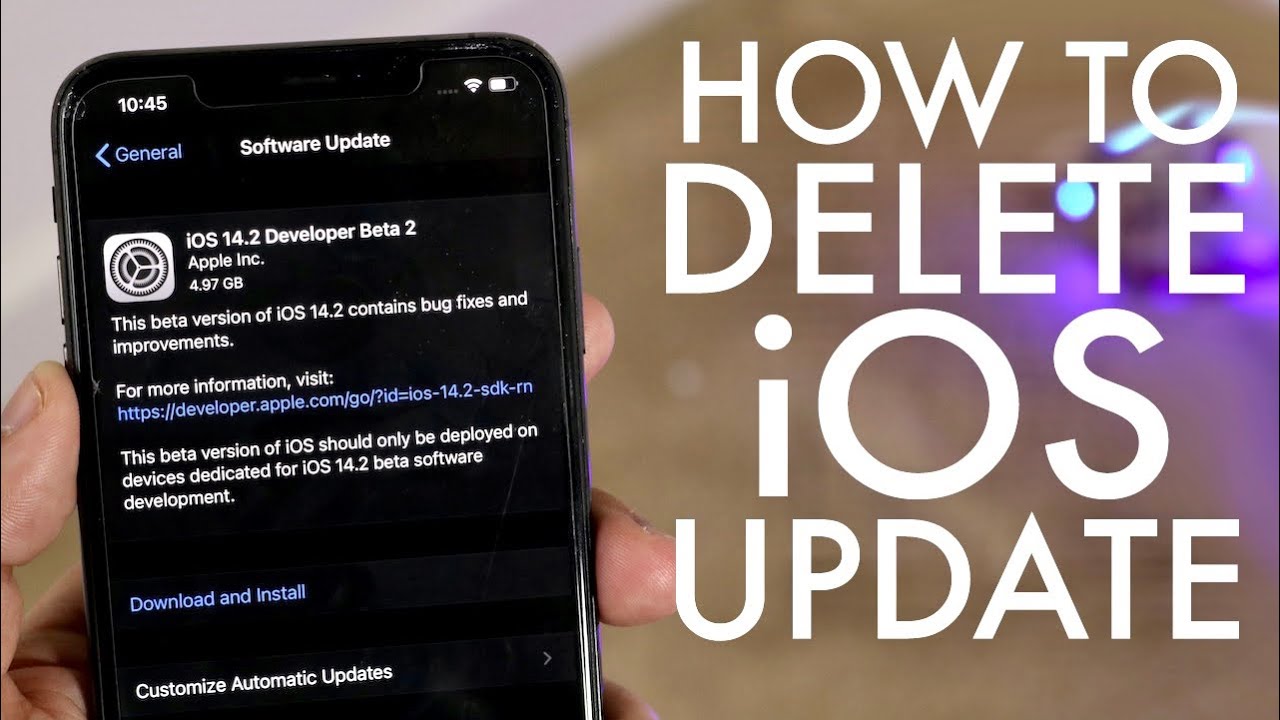 How To Delete Old Ios Updates