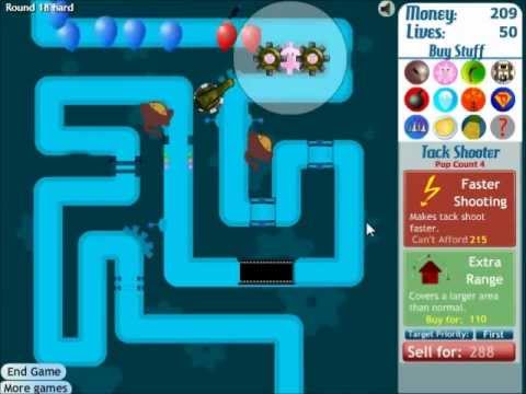 Bloons Tower Defense 3 Walkthrough Track 3 Hard No Lives Lost