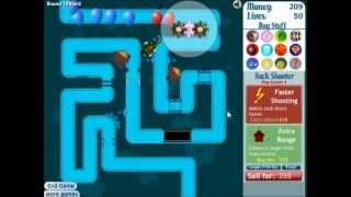 Bloons Tower Defense 3 Walkthrough Track 3 Hard No Lives Lost