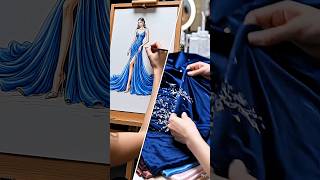 “Galaxy Princess Gown Transformation ✨👑”#GalaxyGown ✨ #PrincessDress 👑 #FashionBloomAI #DressMaking