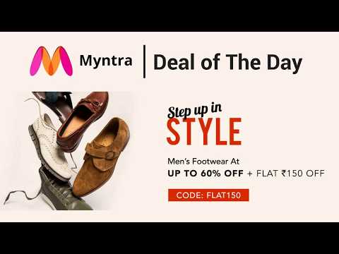 Save ₹300 on First Order + Free Shipping | Get Myntra Coupons Shoes for Mens