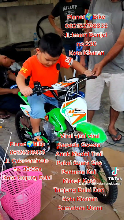 Sepeda Gowes Anak Mirip Trail Pakai Suara Gas Tangan #viral #viralshortsvideo #trailmini #fyp