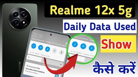 Realme 12x 5g Enable daily data Used | Realme 12x 5g Enable Data Usage Notification Bar
