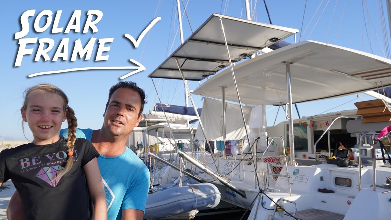 Solar Frame Install on our Catamaran | Snorkeling for Turtles | Amazing Market | Sail the World E14