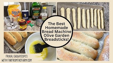 The Best Bread Machine Olive Garden Copycat Breadsticks Recipe!