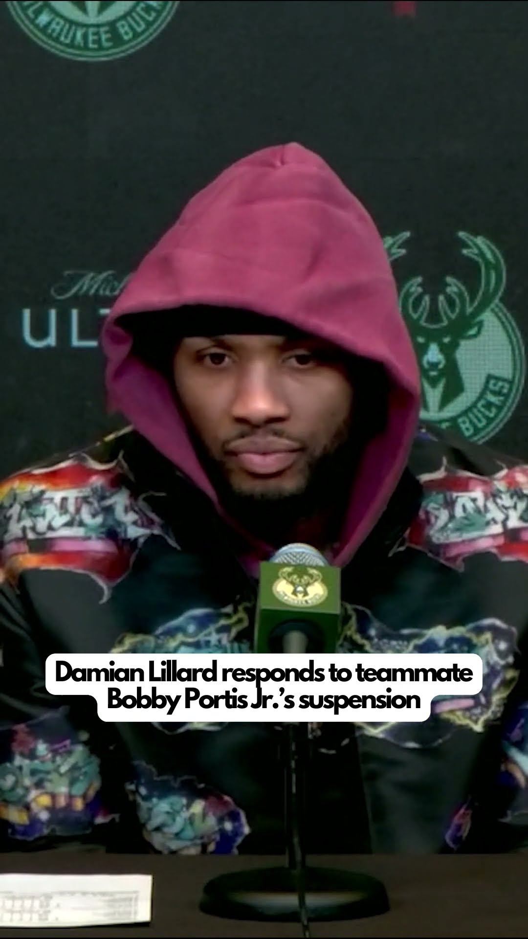 Dame's comments on Bobby Portis Jr.'s 25-game suspension ?