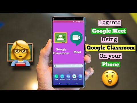 Video Google Classroom App: How to log into Google Meet on... - youtube