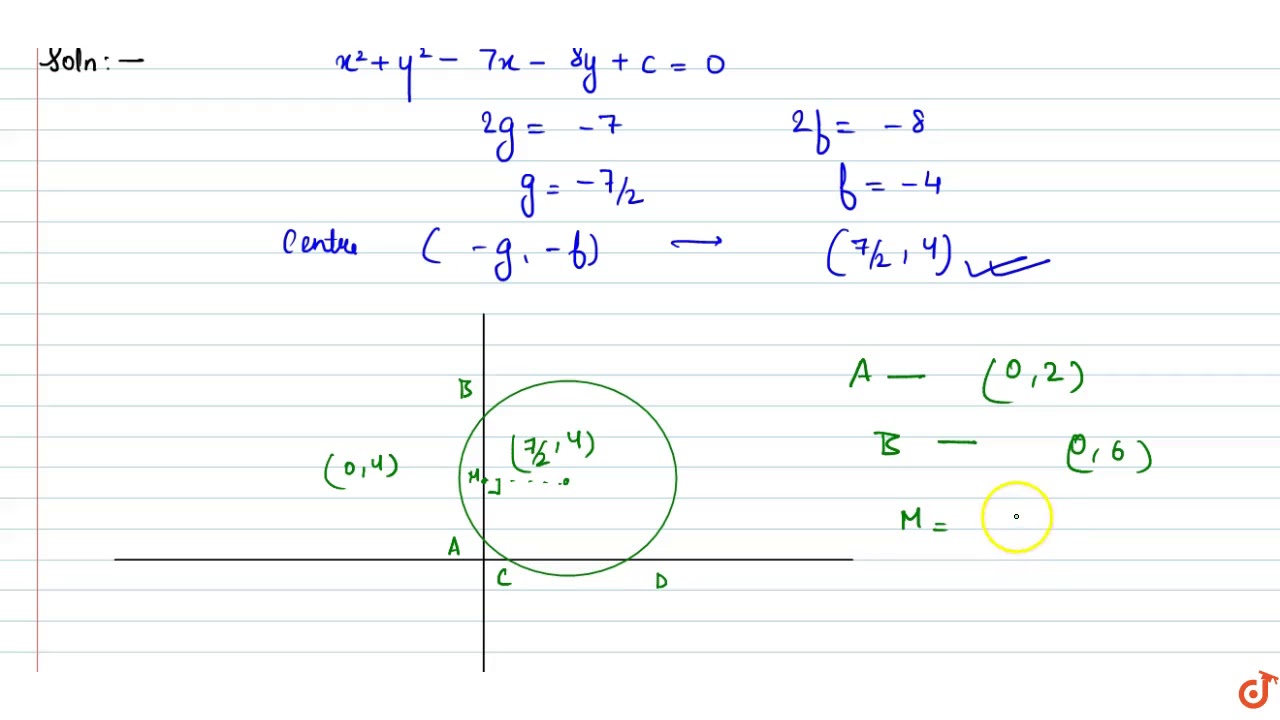 if-the-circle-x-2-y-2-7x-8y-c-0-makes-an-intercept-of-length-i