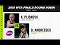 Karolina Pliskova vs. Bianca Andreescu | 2019 WTA Finals | WTA Highlights