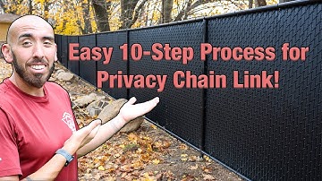 How To Install a Chain Link Fence in 10 Easy Steps (BONUS: Includes Privacy Slats!)