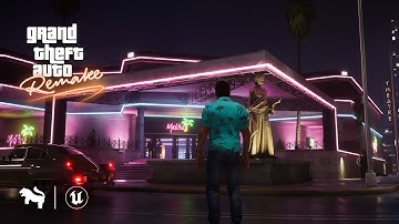 GTA Vice City Malibu Club Unreal Engine 5 Remake | Ultra-realistic graphics | Cinematic Video