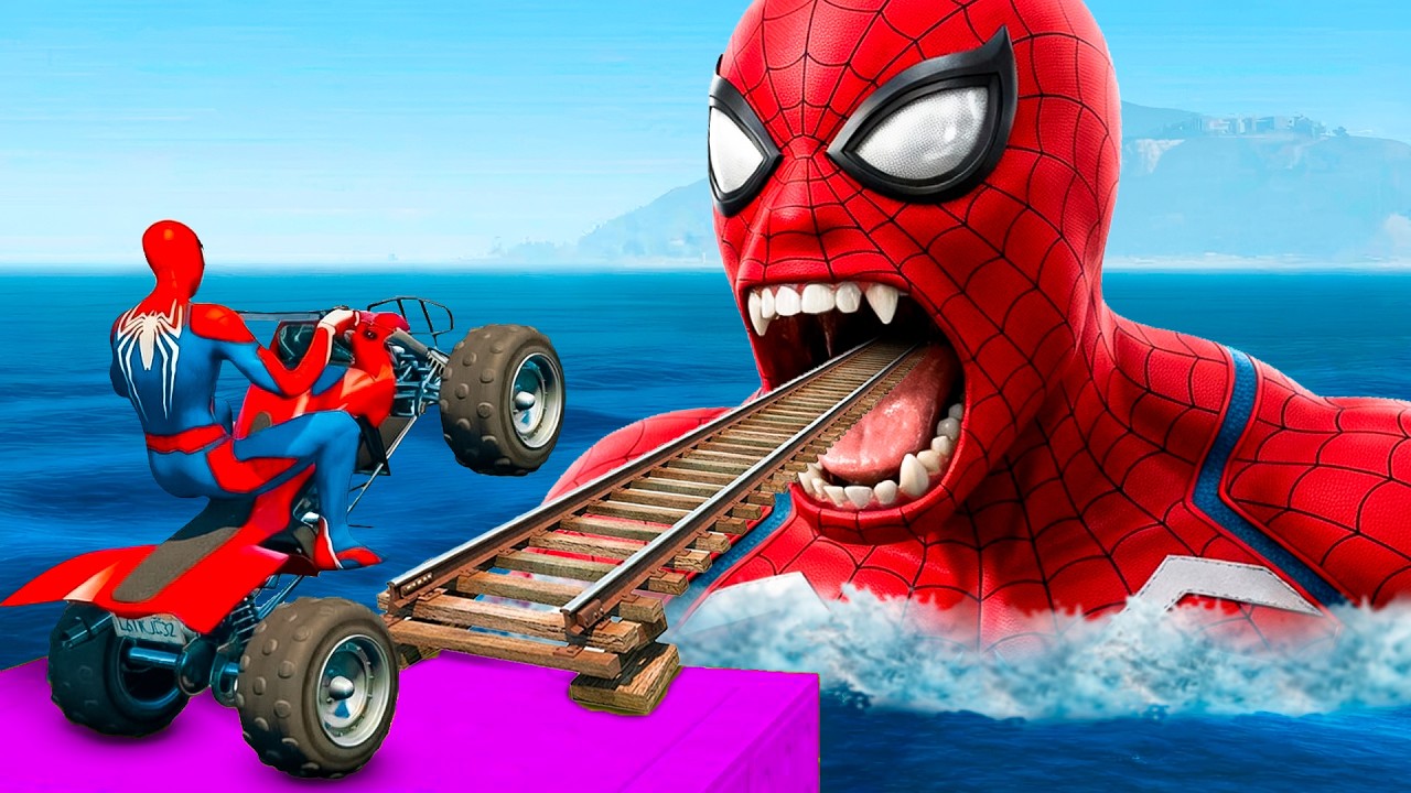 الرجل العنكبوت انقاذ باتمان Spider-Man Rescue batman vs iron man vs venom funny Game GTA 5 superhero