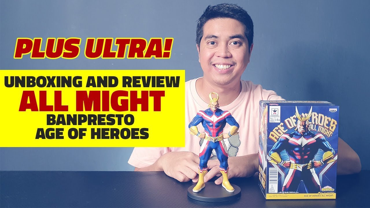 Unboxing And Review Of Banpresto Age Of Heroes All Might From My Hero Academia Youtube