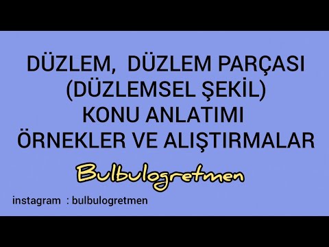 4.sınıf Düzlem, düzlem parçası ( düzlemsel şekil ) konu anlatımı, örnekler, alıştırmalar