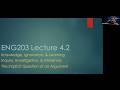 ENG203 Lecture 4.2 - Knowledge & Ignorance; Inquiry & Inference; Implicit Questions