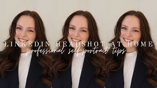 LINKEDIN HEADSHOT AT HOME | Professional Self Portrait Tips | lindsrosso