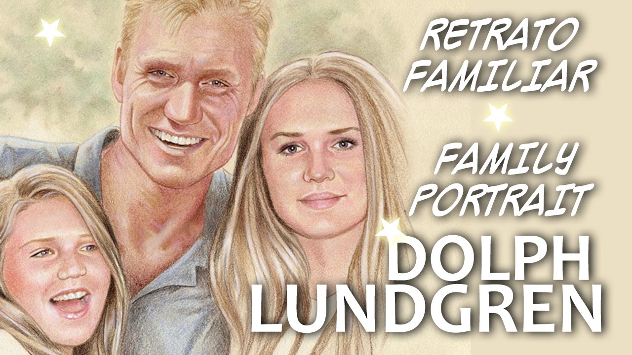 DOLPH LUNDGREN ART DRAWING -EXPENDABLES - DIBUJAR UN  RETRATO FAMILIAR por Sonia Mª Corral