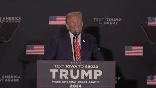 Trump rallies supporters in Iowa on Capitol riot anniversary