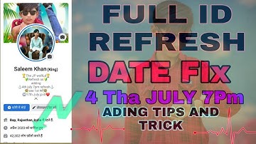 Facebook Id Full Refresh Date Fix Saleem khan JP King Ading Tips and trick /#fb #shorts #adda