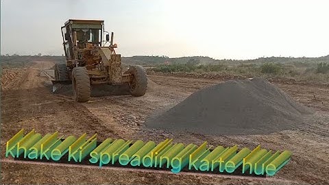 amazing gredar motor sub grade par khake ki spreading Karne ka tarika | grader working video