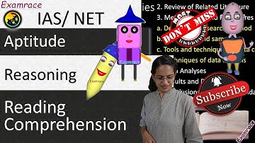 Reading Comprehension, Reasoning and Aptitude - CSAT Paper 2 / NET Paper 1 (Testing Thursdays)