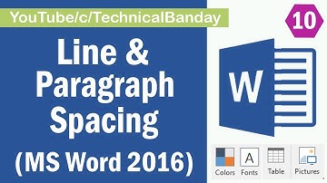 MW010-Line and Paragraph Spacing || Microsoft Word 2016 Tutorial in Hindi || Urdu