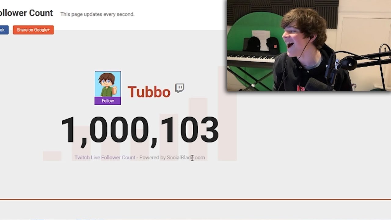 The Moment Tubbo Hit 1 MILLION FOLLOWERS on Twitch! 