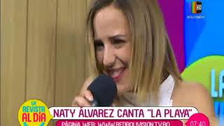 Video thumbnail of "Naty Álvarez se presenta en ''Al Día''"