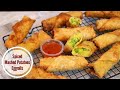 Spiced Mashed Potato Egg Rolls