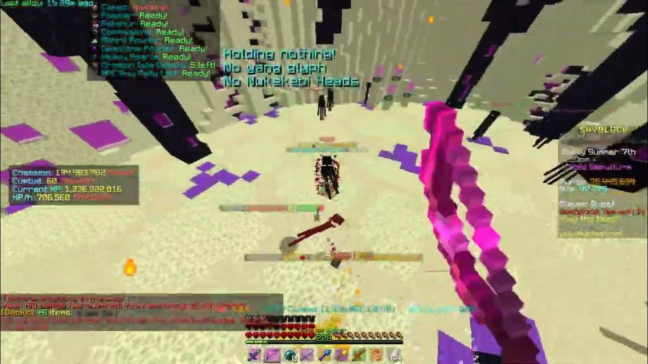 Skytils slayer took 22 75s to kill melee crimson eman pov hypixel