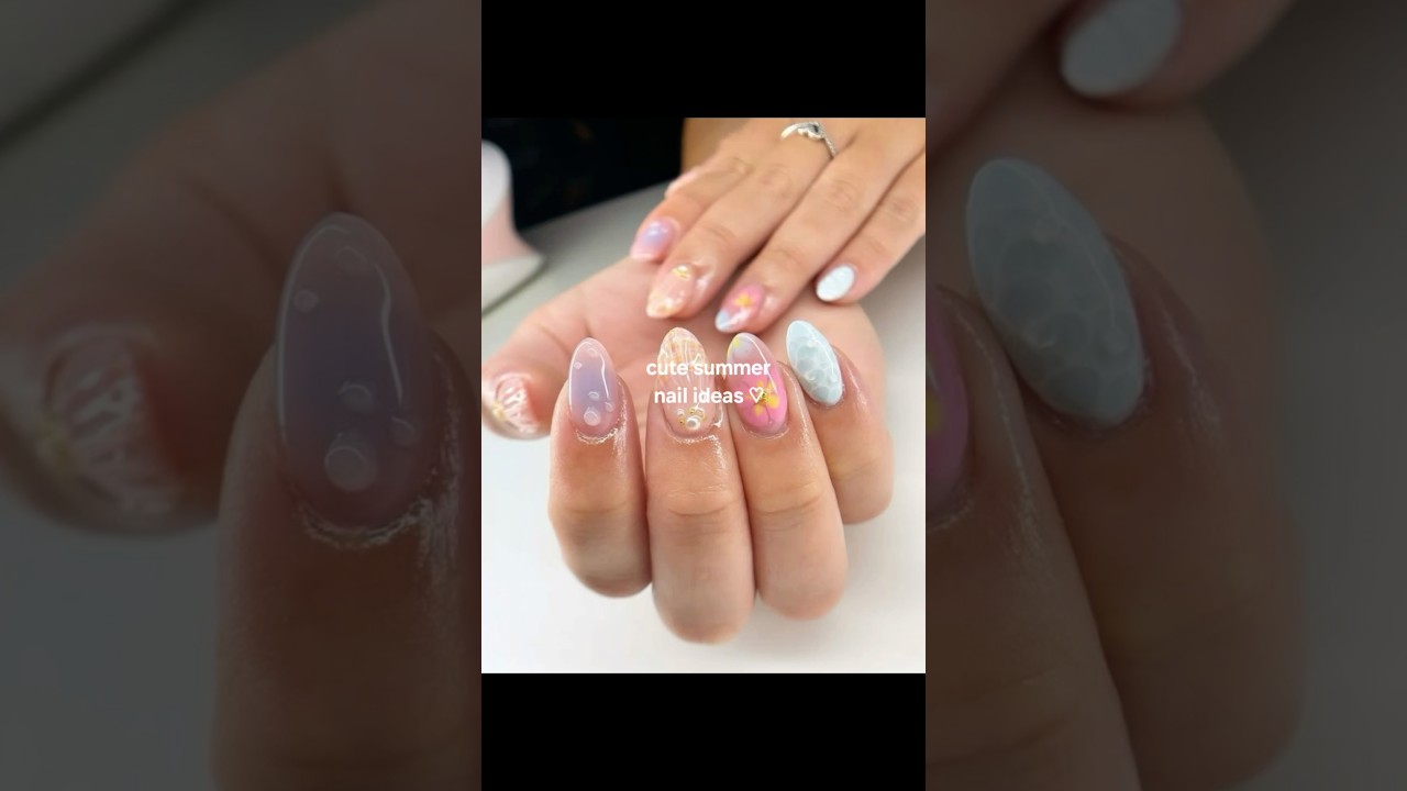 Cute Summer Nail Ideas! 🤍🌼🌸 