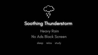 5 Hour Rain Sounds to Help Fall Asleep | Dark Screen | Thunderstorm | Relax and Rest | NO ADS