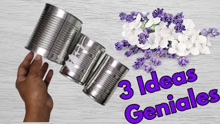 3 IDEAS PARA RECICLAR Y DECORAR LATAS | LATAS DECORADAS