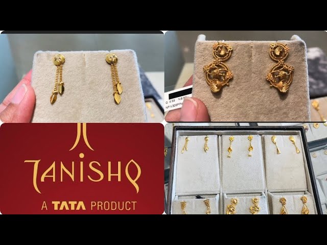 Tanishq Yellow Gold Stud Earrings at best price in Hosur by Titan Company  Limited | ID: 10493785012