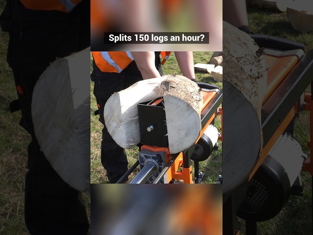 SPLIT Logs FAST with 8 TONS of Power! #shorts #logsplitter #woodworking
