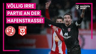 Rot-Weiss Essen - Hallescher FC, Highlights mit Live-Kommentar | 3. Liga | MAGENTA SPORT