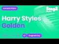 Harry styles  golden karaoke piano