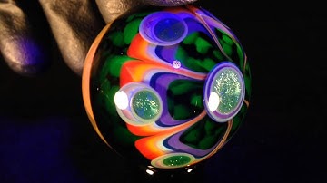 Fume spiral Opal sphere UV marble