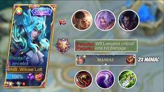 LANCELOT GOD MODE FULL DAMAGE BUILD!! | 23 KILLS | LANCELOT BEST BUILD 2022 TOP 1 GLOBAL - MLBB