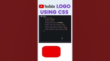 YouTube logo using css. #css #html #shorts #youtube #codingwithankit