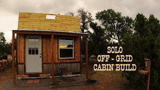 Solo Off Grid Cabin Build | From Footings to Roofing | (S:1 EP:03)